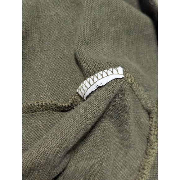 PrAna Cozy Up Henley Dress Green Beige Womens Small Hemp Gorpcore Loungewear - Picture 5 of 6